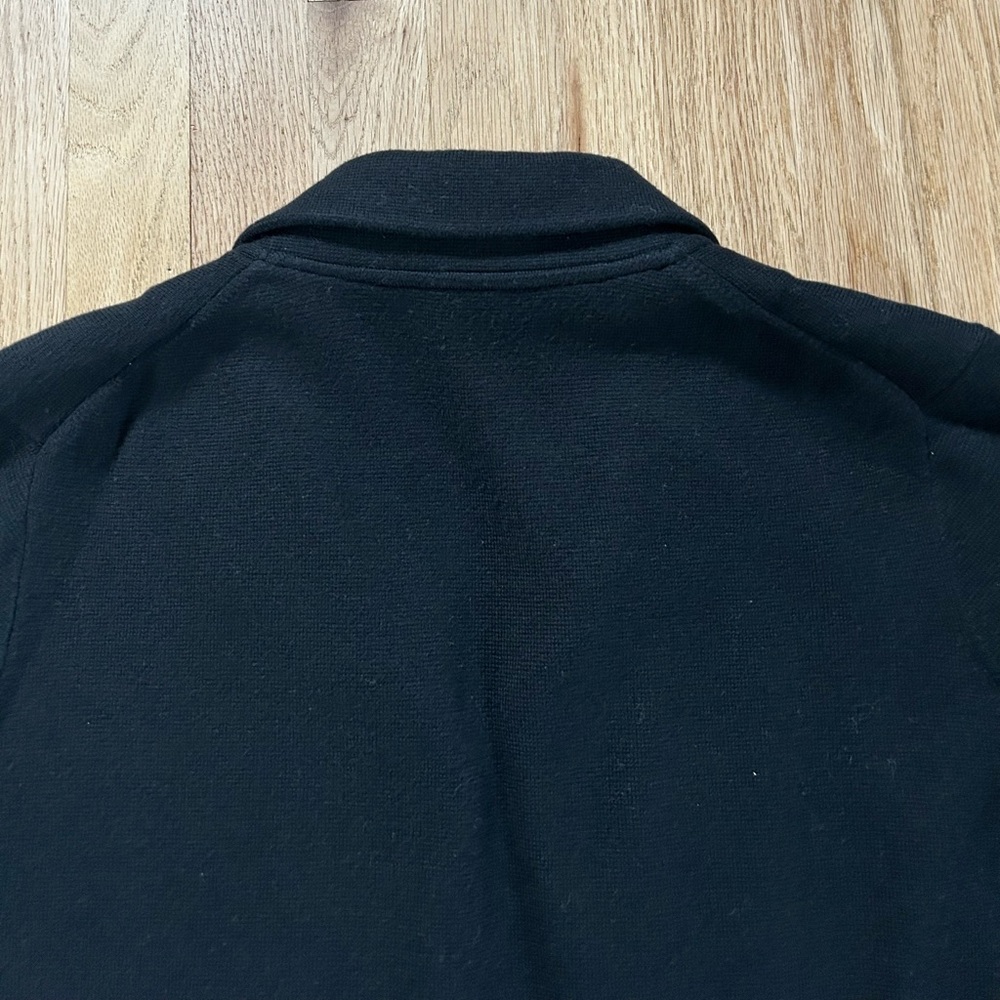 J.CREW open front sweater blazer black relaxed fit office work size L - Picture 10 of 11